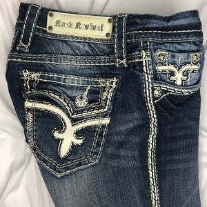 Rock Revival Jean Crop